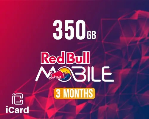 ريد بول داتا بطاقة شحن 350 جيجا 3 اشهر